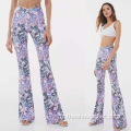 Snake Print Femmes Flares Pantalon Sexy Bell